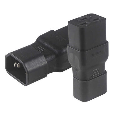 Adaptador de tomada de energia C19 a C20 de 3 pontas para centros de dados/racks de servidores, de grau industrial, 15A 250V, certificado CE, projeto à prova d'água