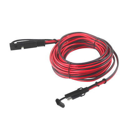 Painel de conector à prova de intempéries SAE para SAE Montar cabo 16AWG para gerador solar Socket Sidewall Port Battery Charger