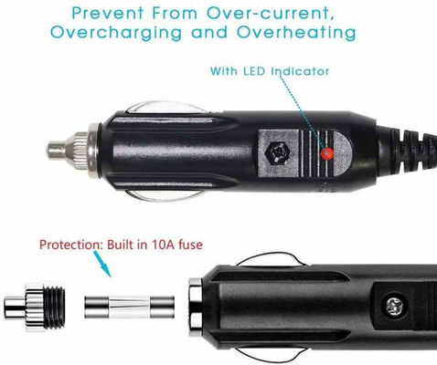Cable de Diagnóstico de Cigarro de Carro Universal para OBD2 para Scanner de Veículo com 16ft 12V-24V Certificado de Segurança