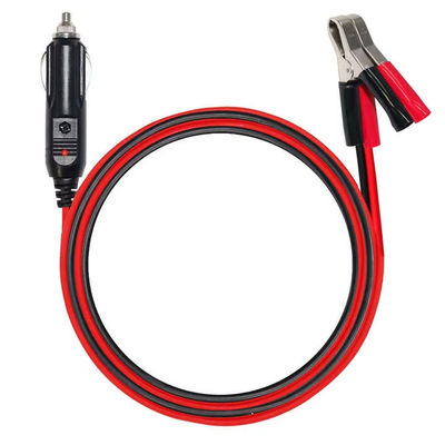 12V/24V Cigarette lighter to battery clips Adaptador de cabo para alimentação de emergência do carro Carregador solar dispositivo portátil 16AWG