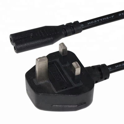 Reino Unido para C7 cabo de alimentação 1.5M 250V 2.5A 18AWG PVC flexível para Nintendo Switch / alto-falantes / adaptador de alimentação de laptop