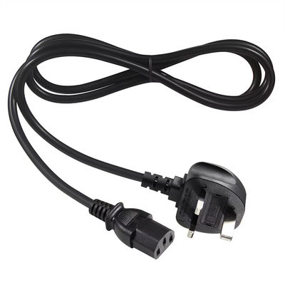 Reino Unido para C13 cabo de alimentação 1.2M 250V 13A 16AWG cabo pesado para servidores/equipamentos médicos/PDU do centro de dados (CE/BS1363/RoHS)
