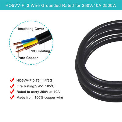 Reino Unido para C13 cabo de alimentação 1.2M 250V 13A 16AWG cabo pesado para servidores/equipamentos médicos/PDU do centro de dados (CE/BS1363/RoHS)