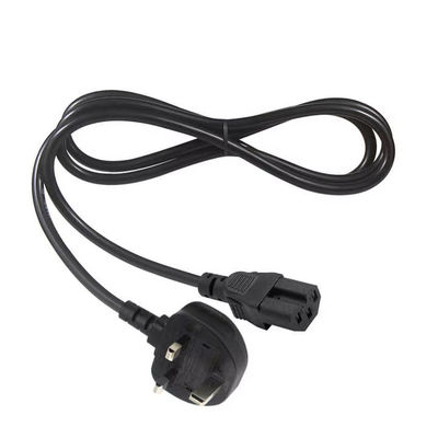 UK C15 Power Cord 3-Pin Plug to IEC C15 Cable para aparelhos industriais