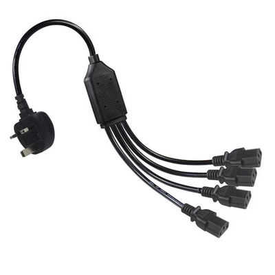 Reino Unido Plug to Multi C13 Power Cord 1.8M 250V 13A 16AWG PDU Cable para Server Rack/UPS/Data Center (BS1363/IEC 60320/RoHS)
