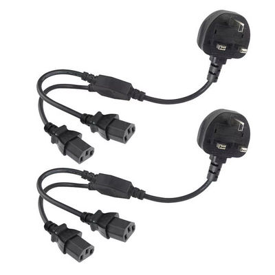 Reino Unido Plug to Multi C13 Power Cord 1.8M 250V 13A 16AWG PDU Cable para Server Rack/UPS/Data Center (BS1363/IEC 60320/RoHS)
