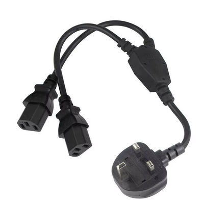 Reino Unido Plug to Multi C13 Power Cord 1.8M 250V 13A 16AWG PDU Cable para Server Rack/UPS/Data Center (BS1363/IEC 60320/RoHS)