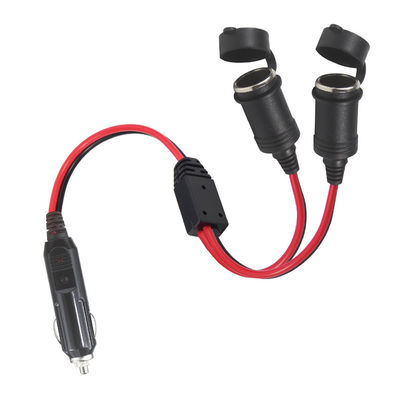 Divisor de isqueiro de carro 12V 24V com 3 tomadas