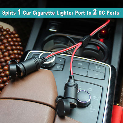 Adaptador Extensor Divisor de Tomada Dupla para Carro 12V 24V para Isqueiro de Carro SUV Caminhão Van Carregador de Fonte de Alimentação Expansão de Energia