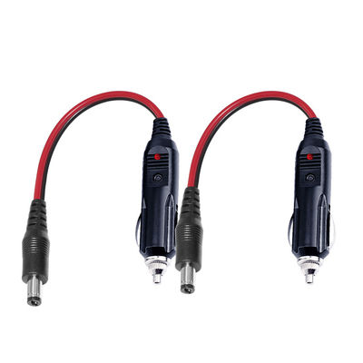 12V auto cigarro isqueiro plugue para DC conector cabo de alimentação para Dash Cam Router Cooler e dispositivos DIY