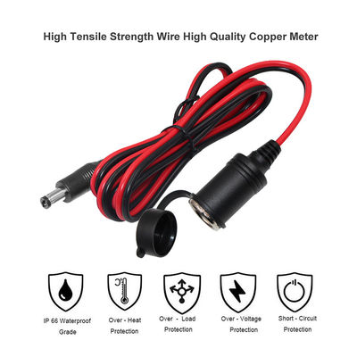 12V 24V Cigarette Lighter para DC Plug Cable 5.5mm