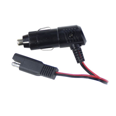 Plug do isqueiro de cigarros de 12 V com interruptor para cabo de alimentação do conector SAE para carregador de bateria de painel solar e uso de motocicleta