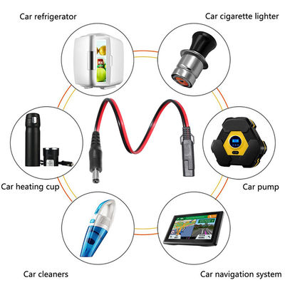 Cabo de adaptador de energia SAE para DC Plug para painel solar de 12V Bateria de motocicleta e eletrônica DIY