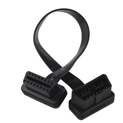 Cabo Extensor OBD-II de 16 pinos com fita plana para diagnóstico veicular