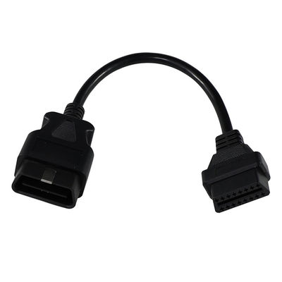 Cabo de Extensão OBD-II Macho para Fêmea com Conectores de 16 Pinos para Instalação de Scanner de Diagnóstico Automotivo e Rastreador GPS