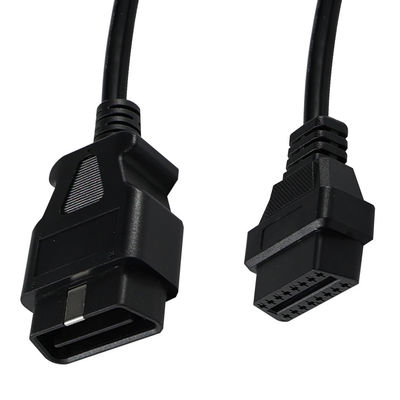 Cabo de extensão macho para fêmea OBD-II de 16 pinos para scanners de diagnóstico