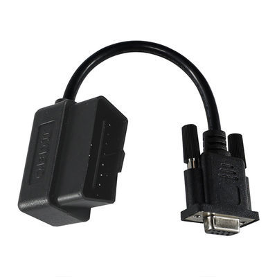Cabo de adaptador de diagnóstico OBD-II para DB9 com conector em série de 16 pines masculino para 9 pines para interface de ferramenta de varredura de veículos
