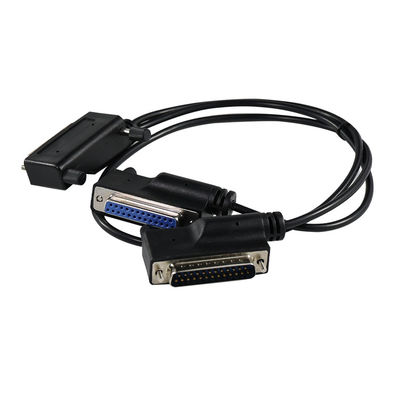 DB25 Cabo de extensão paralelo de macho para fêmea com conector blindado de 25 pines para dispositivo de porta serial CNC da impressora PC