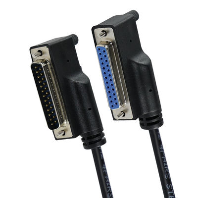 DB25 Cabo de extensão paralelo de macho para fêmea com conector blindado de 25 pines para dispositivo de porta serial CNC da impressora PC