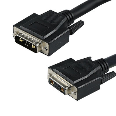 Conector D-Sub de Contato Misto com Pinos de Alimentação e Sinal para Interface de Comunicação de Equipamentos de Automação Industrial