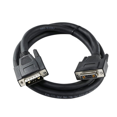 Conector D-Sub de Contato Misto com Pinos de Alimentação e Sinal para Interface de Comunicação de Equipamentos de Automação Industrial