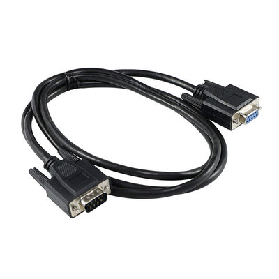 DB9 Cabo de extensão serial de macho para fêmea com conector RS232 de 9 pines para porta de comunicação de dispositivo CNC de modem de PC