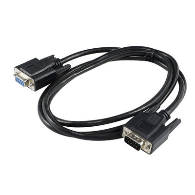 DB9 Cabo de extensão serial de macho para fêmea com conector RS232 de 9 pines para porta de comunicação de dispositivo CNC de modem de PC