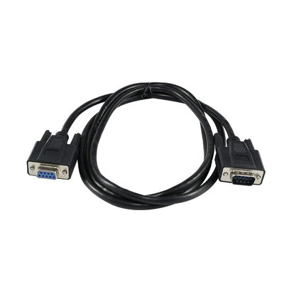 DB9 Cabo de extensão serial de macho para fêmea com conector RS232 de 9 pines para porta de comunicação de dispositivo CNC de modem de PC