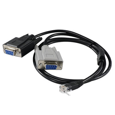 RJ45 para cabo de conversão serial masculino duplo DB9 para servidores de console