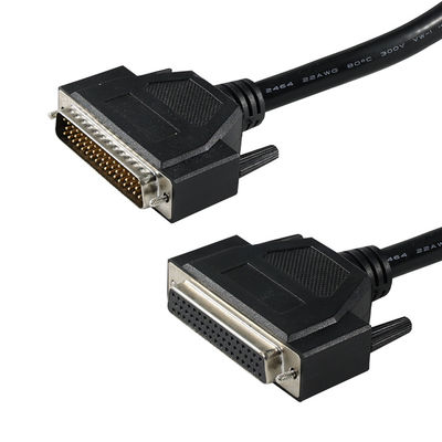 Cabo de extensão paralelo masculino a feminino blindado DB-50 com parafusos para comunicação de dados ou equipamento industrial 25 pares