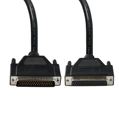 Cabo de extensão paralelo masculino a feminino blindado DB-50 com parafusos para comunicação de dados ou equipamento industrial 25 pares