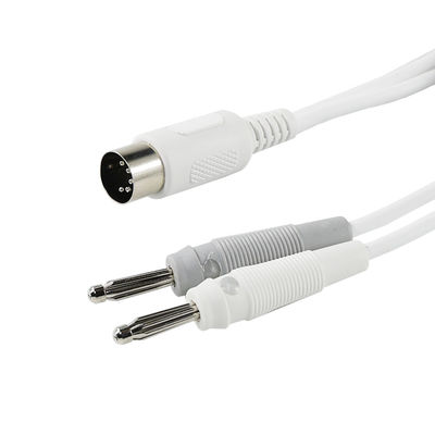 5-Pin 180° DIN Fêmea para dupla Banana Plug Cable Assembly para testes de áudio ou equipamento de alimentação eléctrica cabo de sinal blindado
