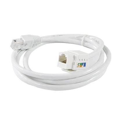Cat6 RJ45 Keystone Inline Coupler sem ferramentas Fêmea para Fêmea para painéis de correção Ethernet ou placas de parede 8P8C Adaptador de rede LAN