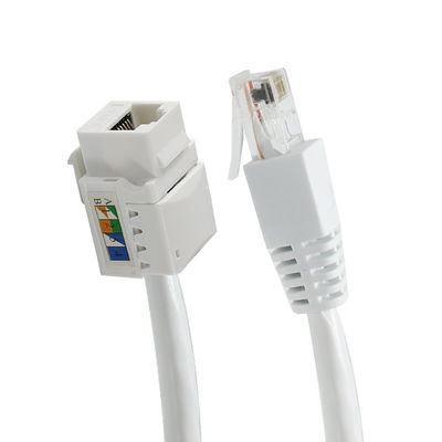 Cat6 RJ45 Keystone Inline Coupler sem ferramentas Fêmea para Fêmea para painéis de correção Ethernet ou placas de parede 8P8C Adaptador de rede LAN