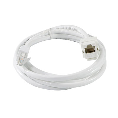 Cat6 RJ45 Keystone Inline Coupler sem ferramentas Fêmea para Fêmea para painéis de correção Ethernet ou placas de parede 8P8C Adaptador de rede LAN