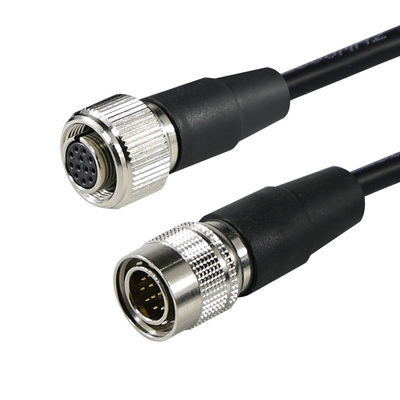 12-P Cabos de ligação circular de aviação masculino a feminino para equipamentos industriais ou para fios de extensão de transmissão de sinal