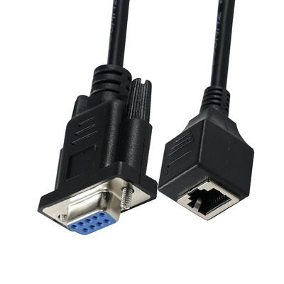 Cabo de Console Serial DB9 para RJ45 para Roteadores e Switches Cisco - Cabo Adaptador RS232 Macho para Ethernet, 1,2m / 1,5m / 1,8m