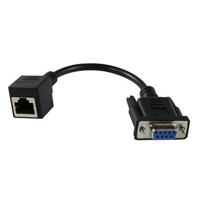 Cabo de Console Serial DB9 para RJ45 para Roteadores e Switches Cisco - Cabo Adaptador RS232 Macho para Ethernet, 1,2m / 1,5m / 1,8m