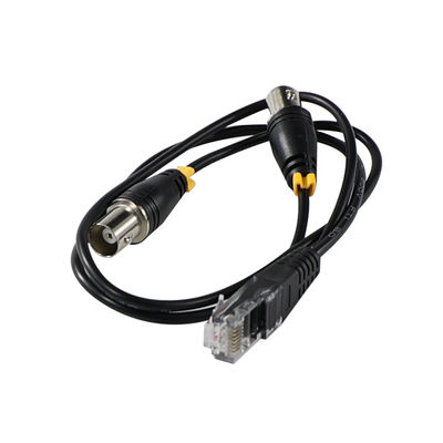RJ45/RJ48 Cabos de adaptador masculino para duplo BNC feminino para T1/E1 Interface Transmission Signal Coaxial Converter SplitterA