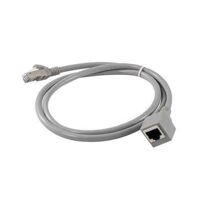 Cabo de extensão Ethernet RJ45 de macho para fêmea com montagem de painel para switch de roteador de rede LAN Cat5e/Cat6, 4FT/5FT/6FT