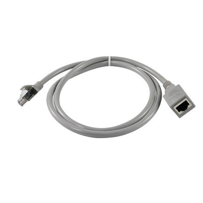 Cabo de extensão Ethernet RJ45 de macho para fêmea com montagem de painel para switch de roteador de rede LAN Cat5e/Cat6, 4FT/5FT/6FT