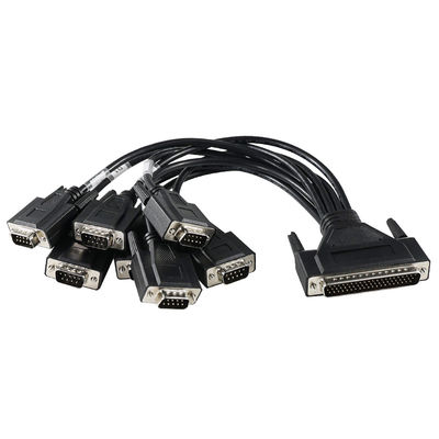DB-62 Homem para 7x DB-9 Mulher RS232 cabo de fuga 1,2m