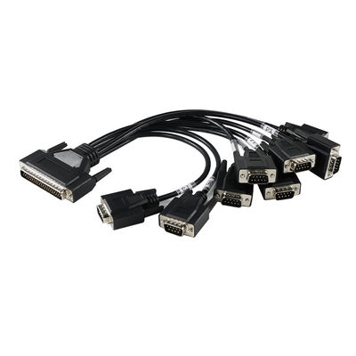 DB-62 Homem para 7x DB-9 Mulher RS232 cabo de fuga 1,2m