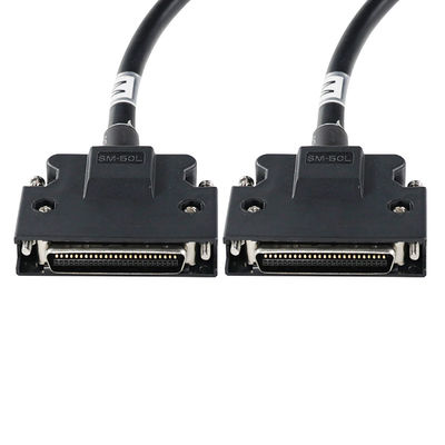 DB - 25 macho para DB - 50 macho cabo de 1,2 pés blindado para equipamentos industriais / sistemas de teste (25 - 50 pin conversão)
