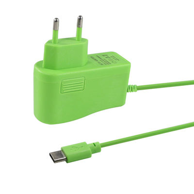 Plug-in ecológico da UE (estilo verde) para adaptador de alimentação tipo C 20W 5V / 4A Carregamento inteligente para laptops / tablets com certificação