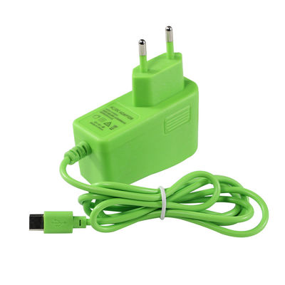 Plug-in ecológico da UE (estilo verde) para adaptador de alimentação tipo C 20W 5V / 4A Carregamento inteligente para laptops / tablets com certificação