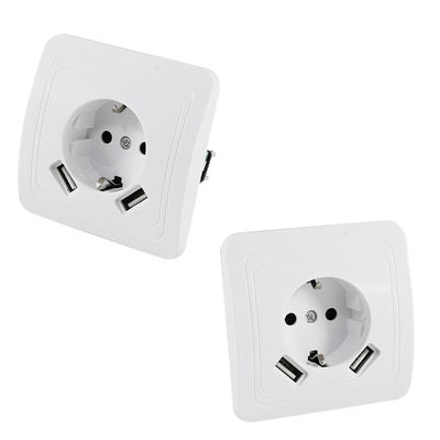Painel de tomada de energia de parede padrão europeu com tomada de energia de 250 V 16 A para casa e escritório