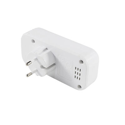 Adaptador de tomada dupla de corrente alternada padrão europeu com 2 portas de carregamento USB 250V 10A Conversor de energia montado na parede