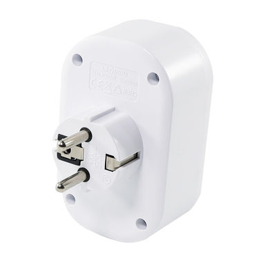 Adaptador de tomada de energia padrão europeu com duas tomadas de corrente alternada, 2 portas USB e 1 porta de carregamento tipo-C 250V 10A