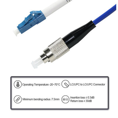 Cabo de ligação de fibra óptica de FC para LC - Cabo de ligação de modo único ou multimodo para utilização em centros de dados e telecomunicações